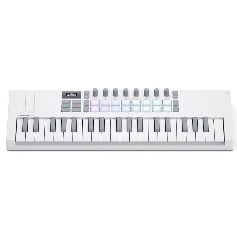 Teclado Controlador Novation Launchkey MK4 Mini 37 Teclas Branco
